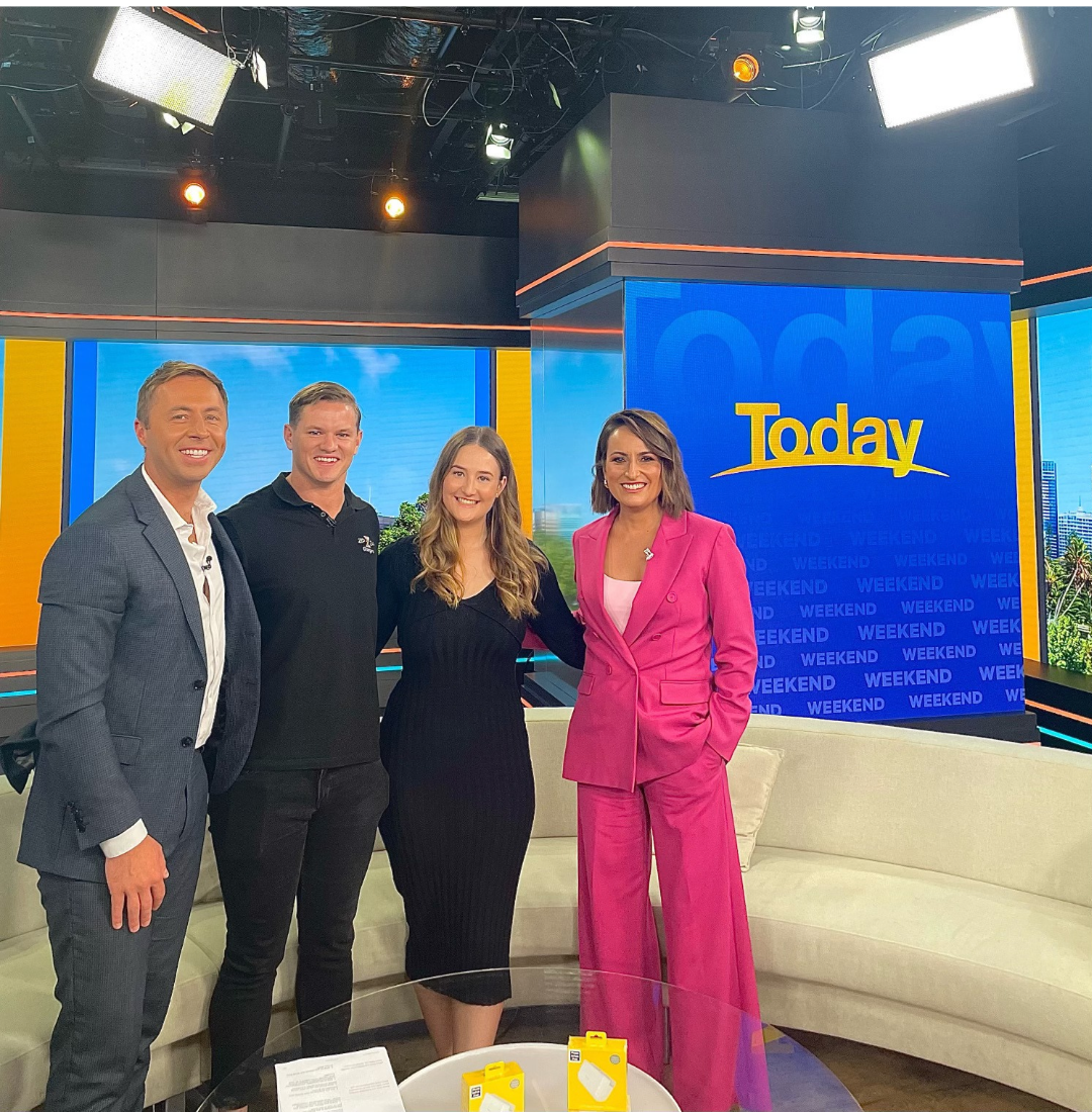 Bailey Page on the Today Show set